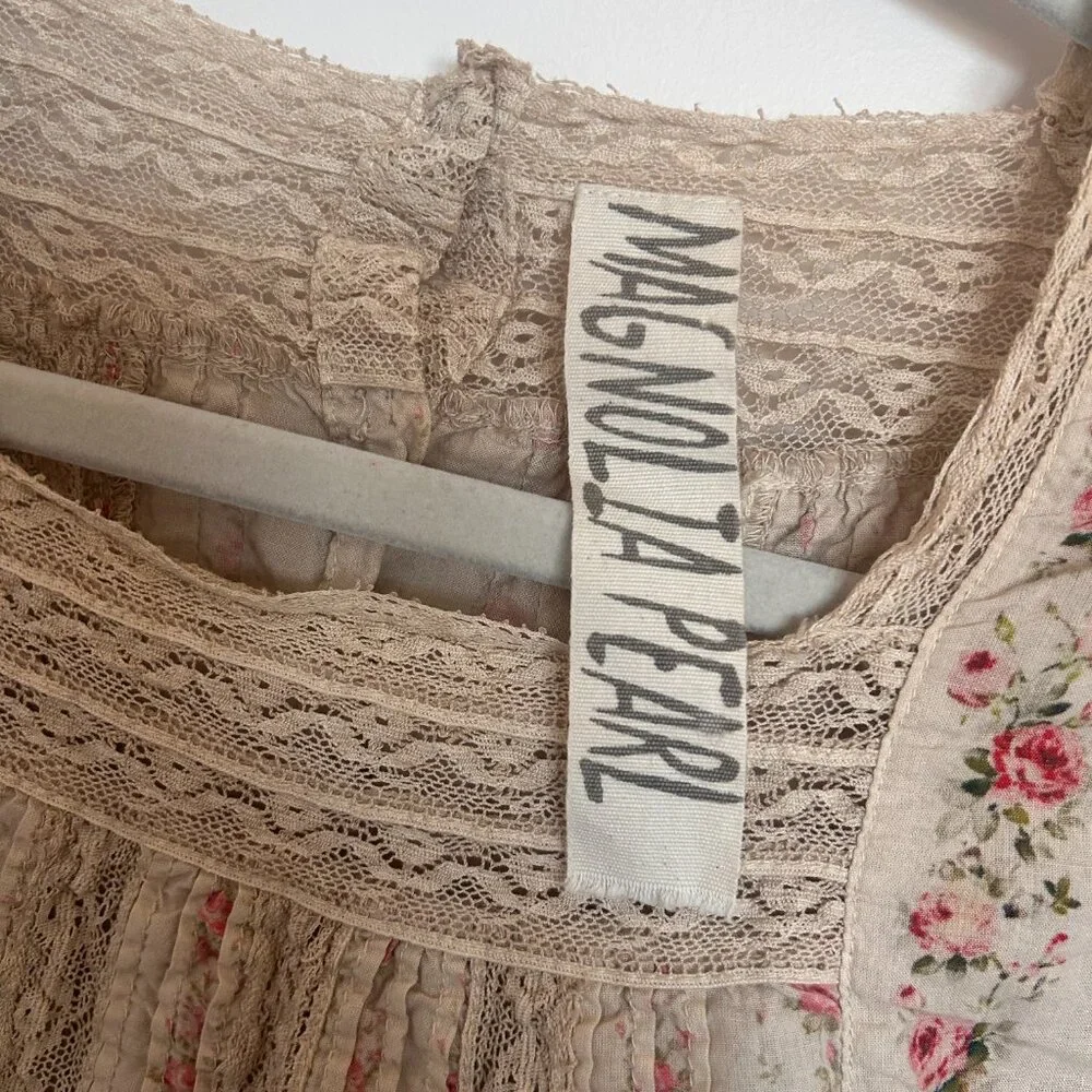 Magnolia Pearl Rsalā Floral Cotton Top Size: O/S - Picture 11 of 16